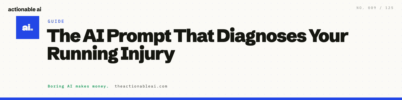 The AI Prompt That Diagnoses Your Running Injury