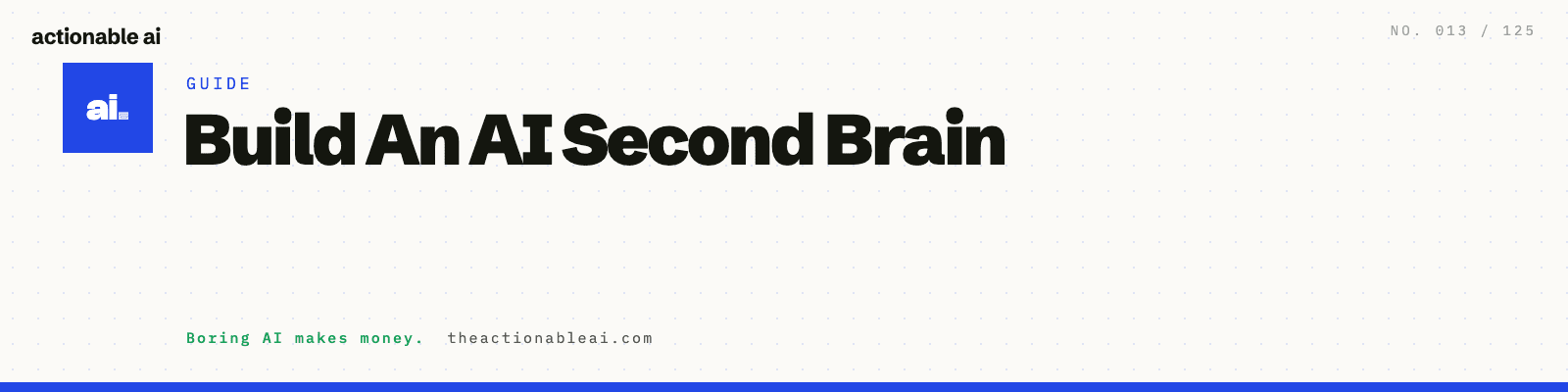 Build An AI Second Brain
