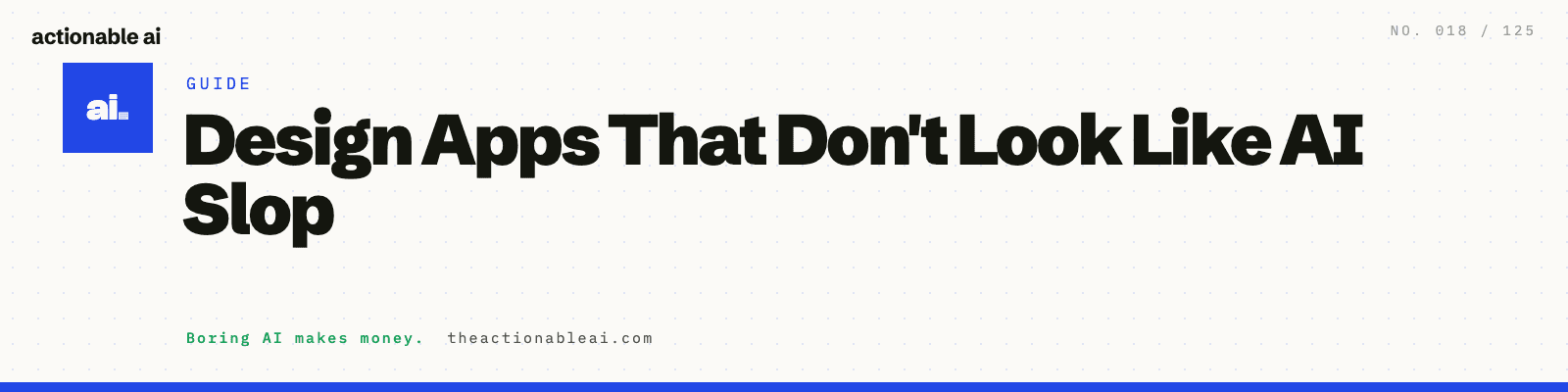 Design Apps That Don't Look Like AI Slop