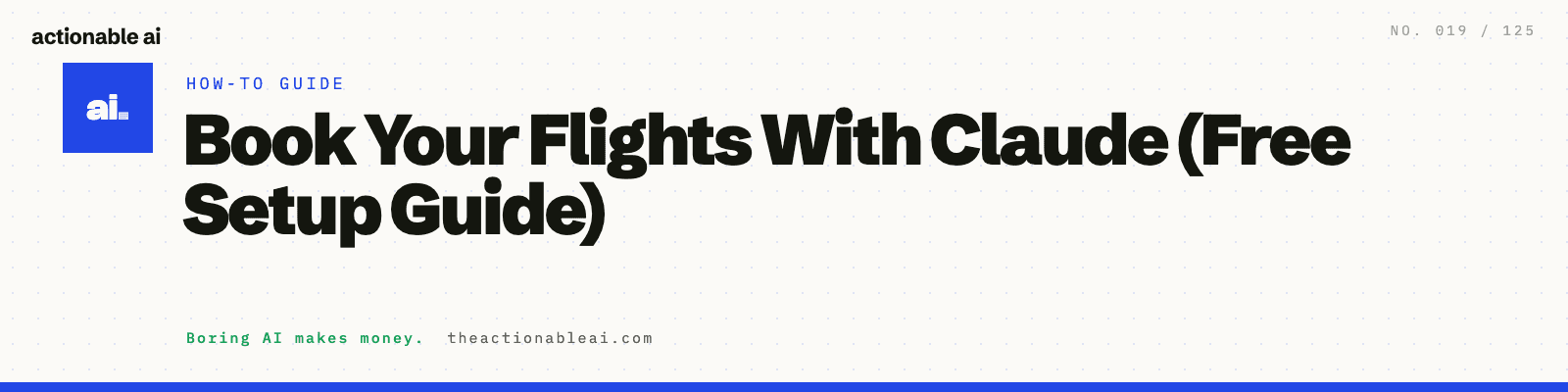 Book Your Flights With Claude (Free Setup Guide)