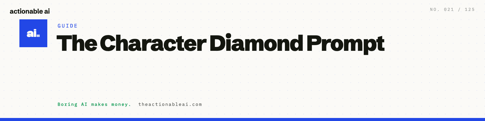 The Character Diamond Prompt