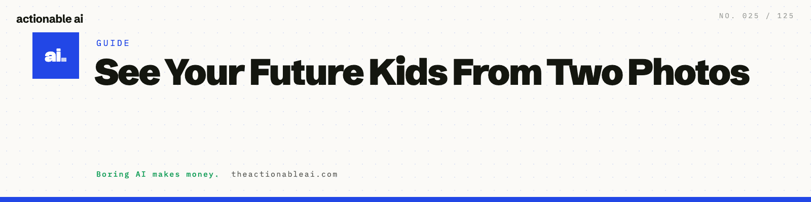 See Your Future Kids From Two Photos