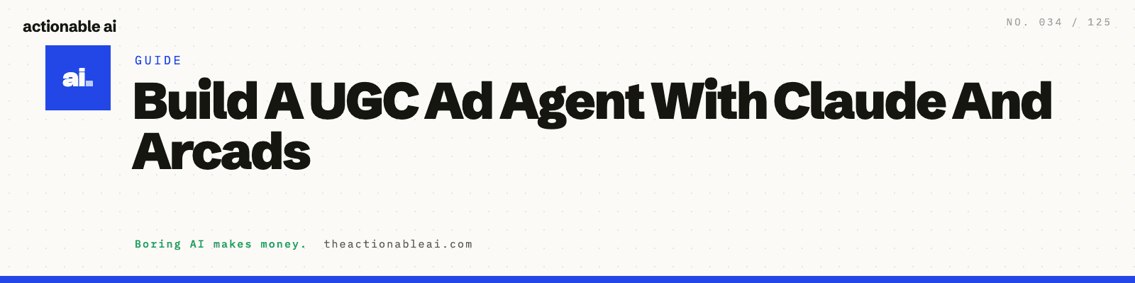 Build A UGC Ad Agent With Claude And Arcads