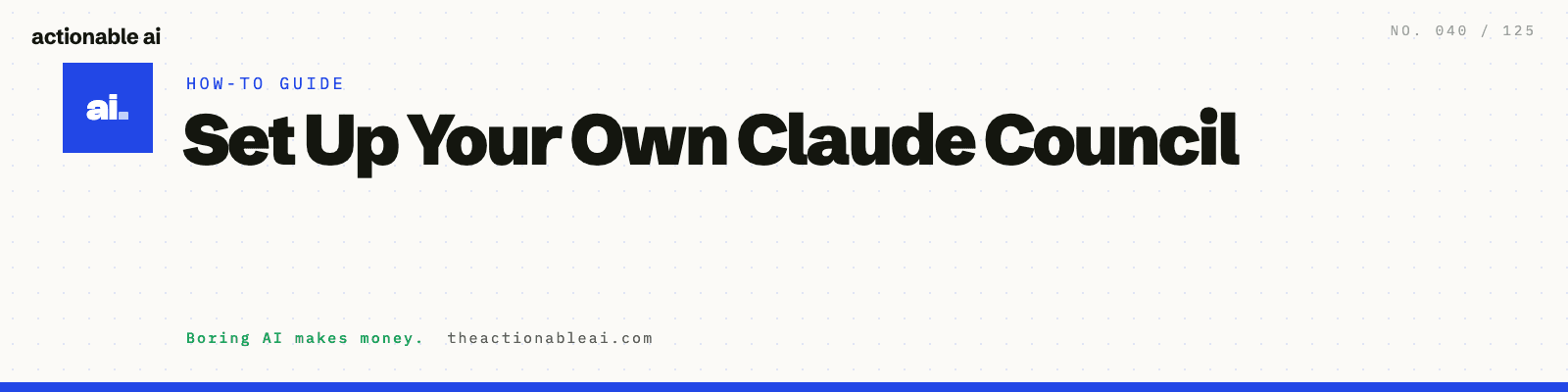 Set Up Your Own Claude Council