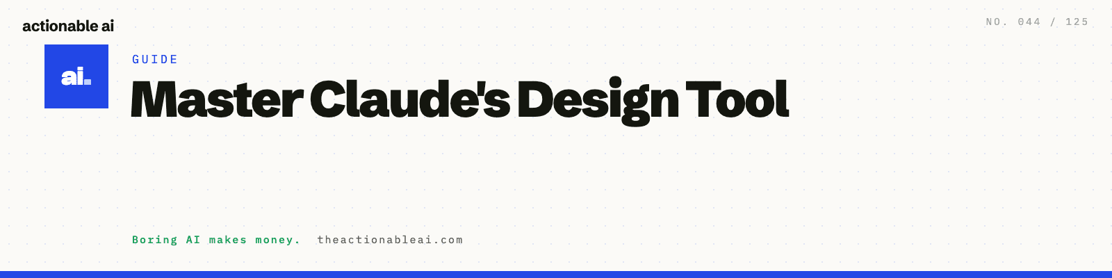 Master Claude's Design Tool
