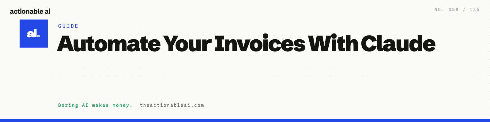 Automate Your Invoices With Claude