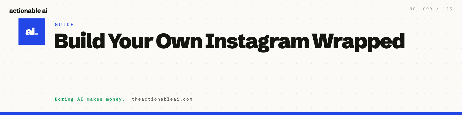 Build Your Own Instagram Wrapped