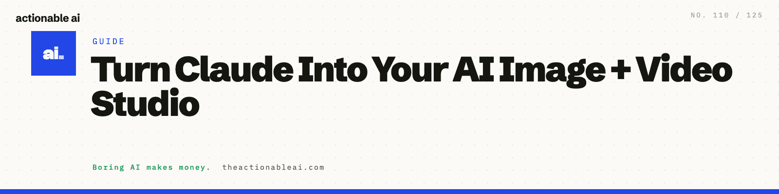 Turn Claude Into Your AI Image + Video Studio
