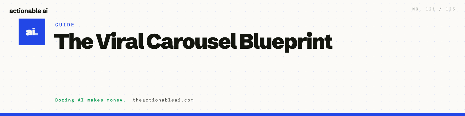 The Viral Carousel Blueprint