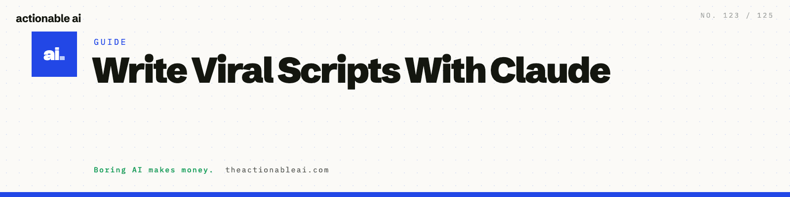 Write Viral Scripts With Claude