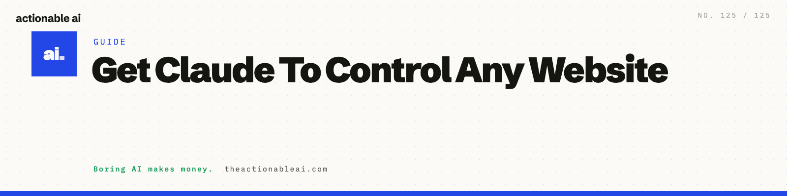 Get Claude To Control Any Website
